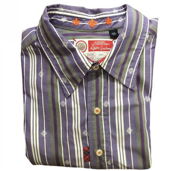 Robert Graham Button Up- Large- Striped/Plaid - Picture 9 of 9
